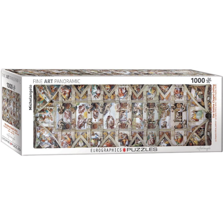 The Sistine Chapel - Ceiling - 1000 pieces - jigsaw puzzle-2