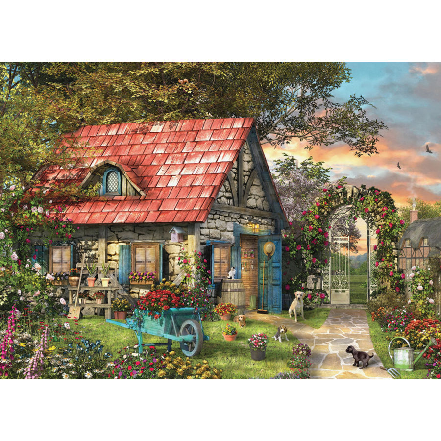 The Country Shed - 500 XXL pieces - jigsaw puzzle-1