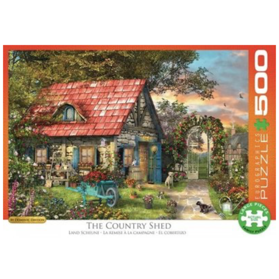 The Country Shed - 500 XXL pieces - jigsaw puzzle-2