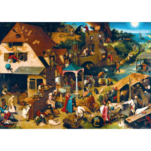  Bluebird Puzzle Pieter Bruegel - Dutch proverbs - 1000 pieces 