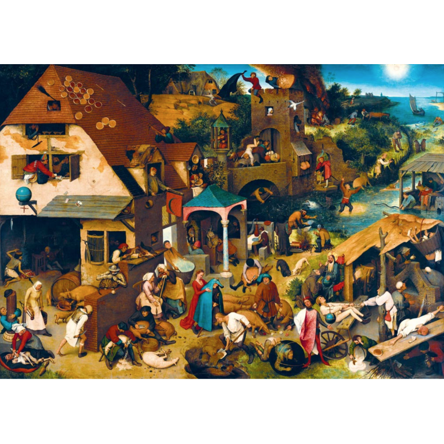 Pieter Bruegel - Spreekwoorden - 1000 stukjes-1