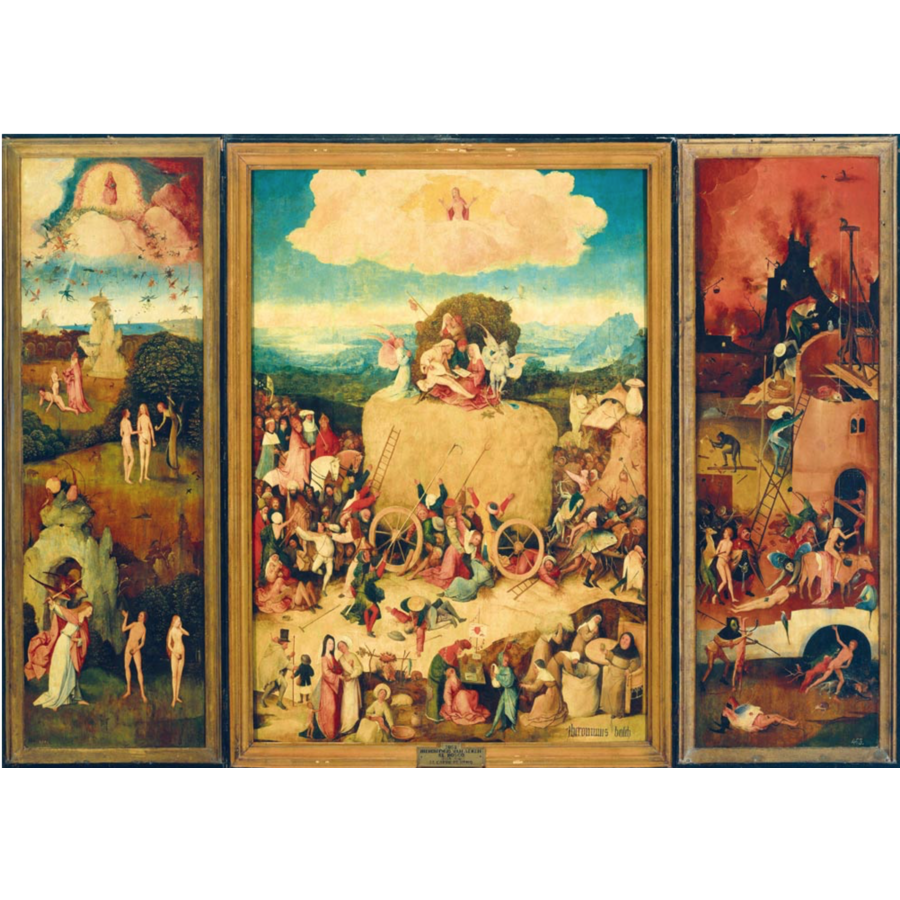 Jheronimus Bosch - La charrette à foin - 1000 pièces-1