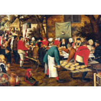 thumb-Pieter Bruegel - Le mariage paysan - 1000 pièces-1