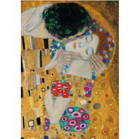 thumb-Gustave Klimt - De Kus (Detail) - 1000 stukjes-1