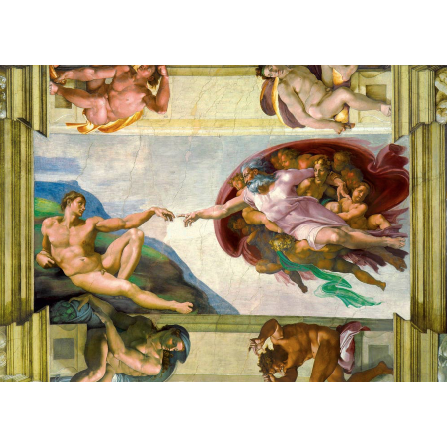 Michelangelo - La création de Adam - 1000 pièces-1