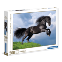 The black horse - jigsaw of 500 pieces