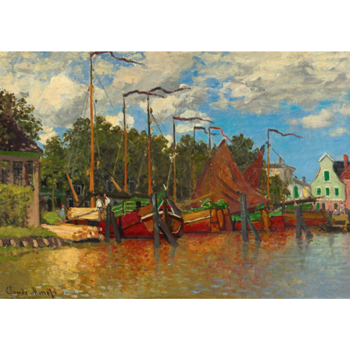  Bluebird Puzzle Claude Monet - Boten in Zaandam - 1000 stukjes 