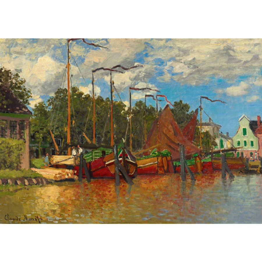 Claude Monet - Bateaux à Zaandam - 1000 pièces-1