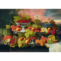 thumb-Severin Roesen - Nature morte aux fruits - 1000 pièces-1