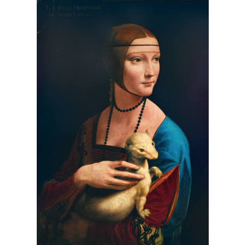  Bluebird Puzzle Leonardo Da Vinci - Dame met de Hermelijn - 1000 stukjes 