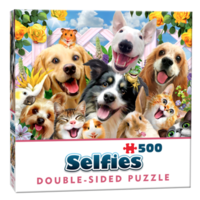 thumb-Amis -  selfie - 500 pièces - puzzle double face-1