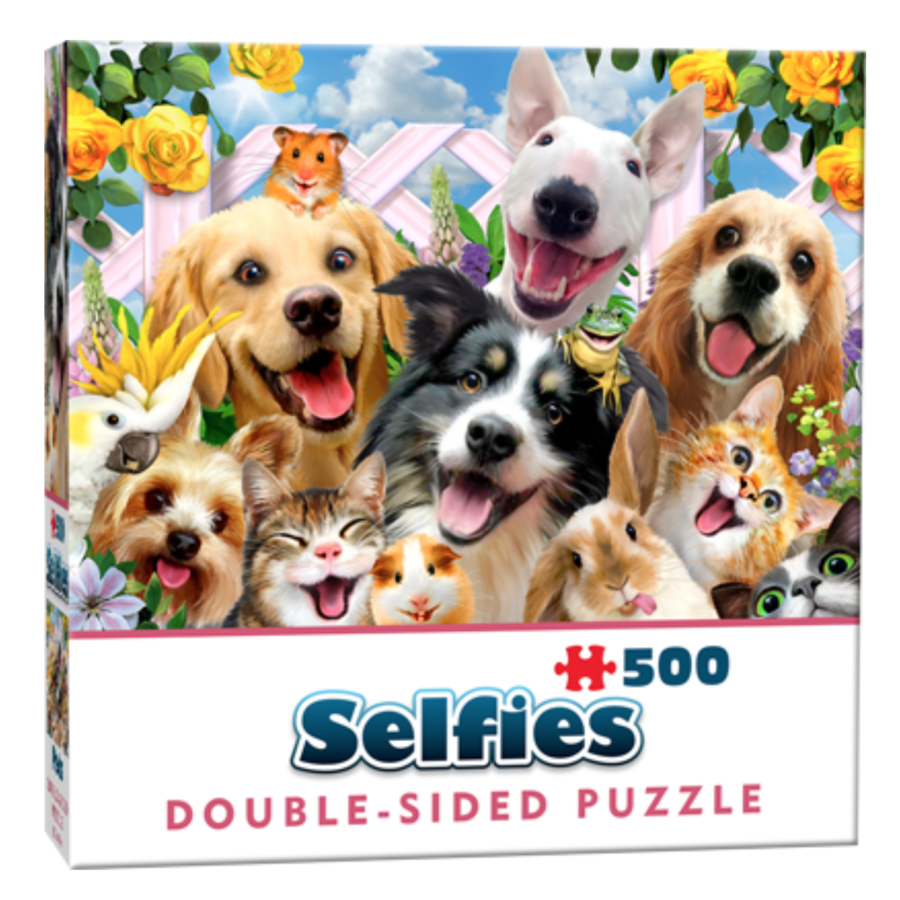 Amis -  selfie - 500 pièces - puzzle double face-1