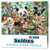 Jungle Selfie- 500 stukjes - dubbelzijdige puzzel