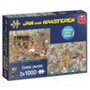 Jumbo A day at the museum - JvH - 2 x 1000 pieces -jigsaw puzzles