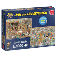 thumb-Une journée au musée - JVH - 2 x 1000 pièces - puzzles-1