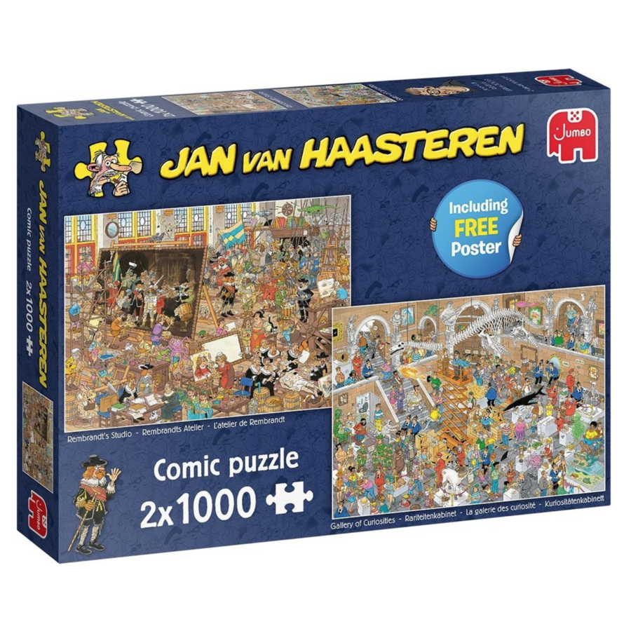 Une journée au musée - JVH - 2 x 1000 pièces - puzzles-1