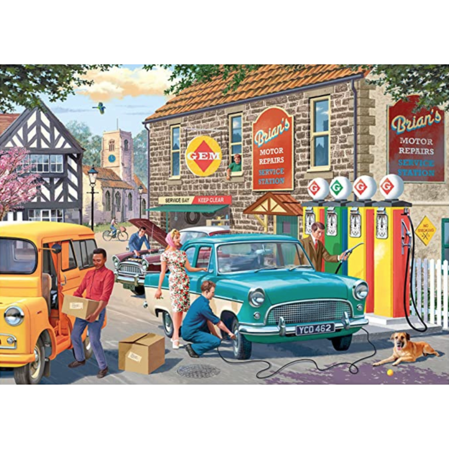 The Petrol Station - puzzle of 1000 pieces-2