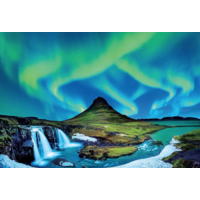 thumb-The Northern Lights above Iceland - jigsaw puzzle of 1500 pieces-2