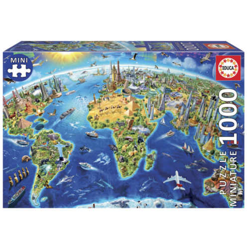  Educa Puzzle miniature - Symboles du monde - 1000 pièces 
