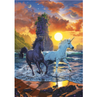 thumb-Unicorns on the beach - jigsaw puzzle of 1000 pieces-2