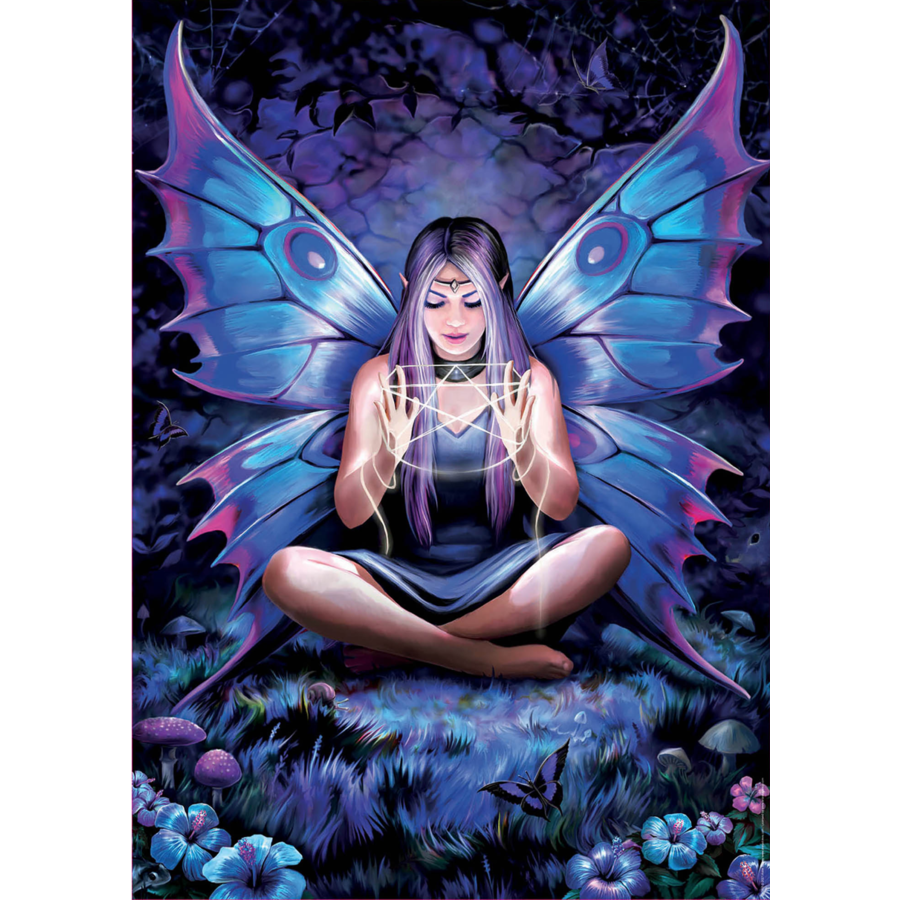 The Butterfly Lady  - Anne Stokes - jigsaw puzzle of 500 pieces-2