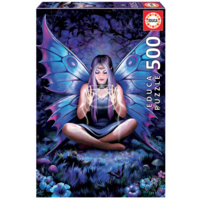 thumb-La dame aux papillons - Anne Stokes - puzzle de 500 pièces-1