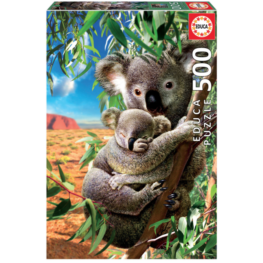 The Koala and his little one - jigsaw puzzle of 500 pieces-2