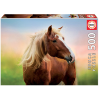 Horse at sunrise - jigsaw puzzle of 500 pieces