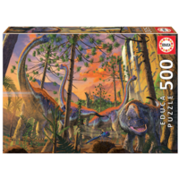 thumb-Dino curieux - puzzle de 500 pièces-1