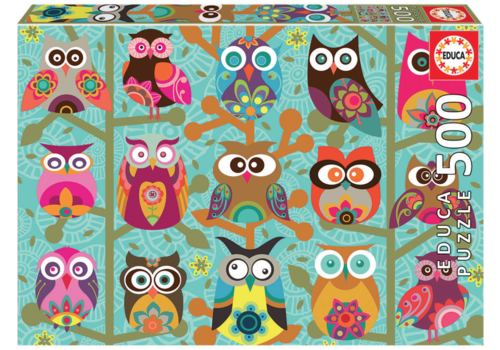 Puzzle Owls and Birds, 1000P, Djeco - Le Savane - Côté Déco