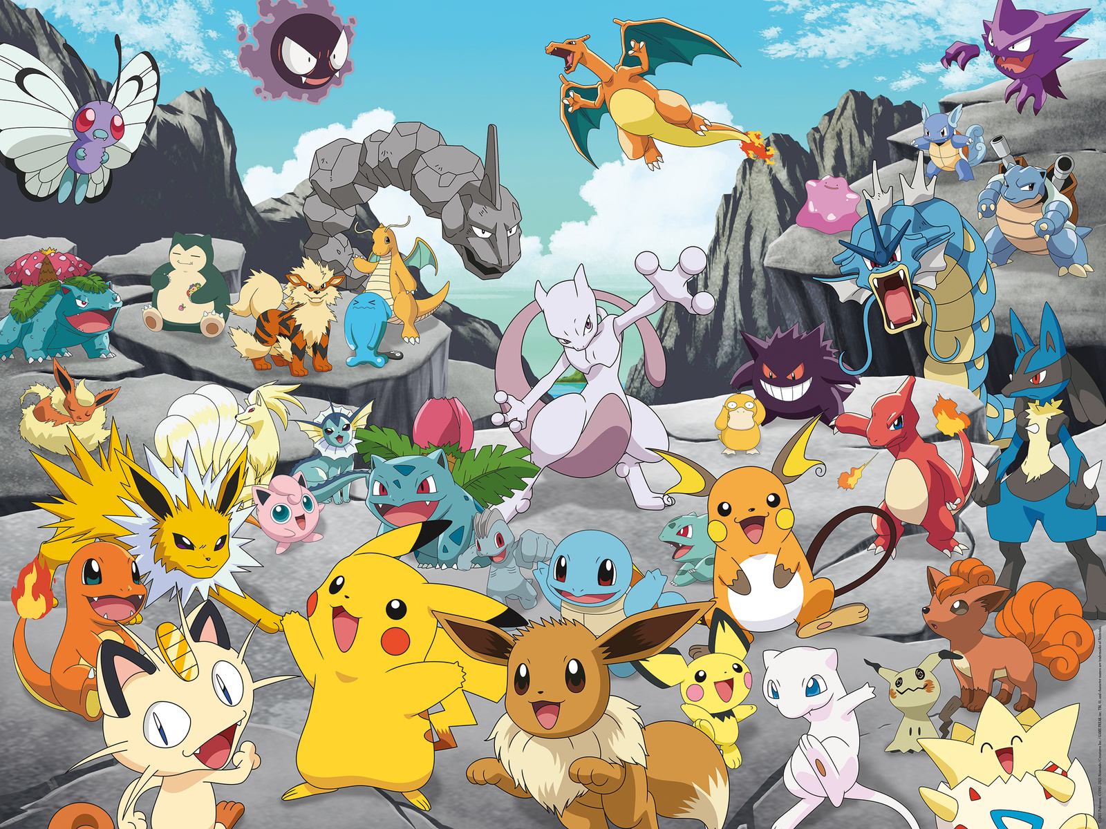 Puzzle Enfant - Attrapez-les tous ! - Pokémon - 200 pièces