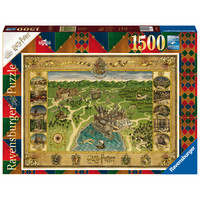 Harry Potter - Hogwarts Map - puzzle of 1500 pieces