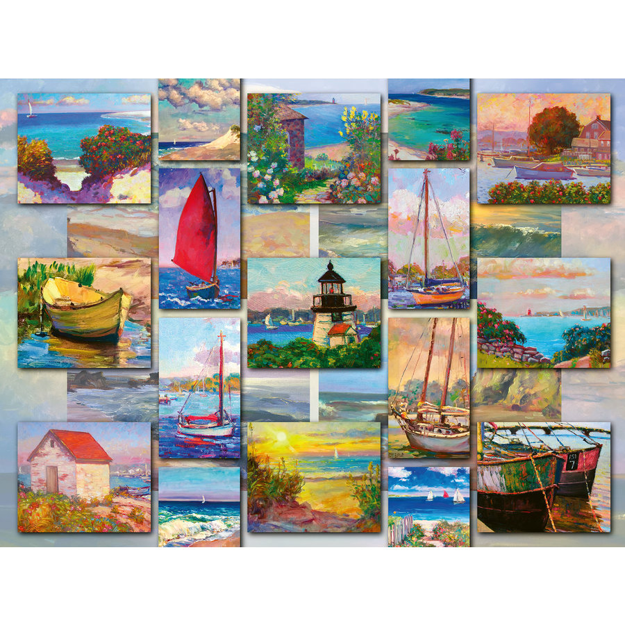 Collage côtier - puzzle de 1500 pièces-2