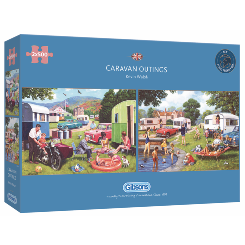  Gibsons Caravan outings - 2 puzzles of 500 pieces 