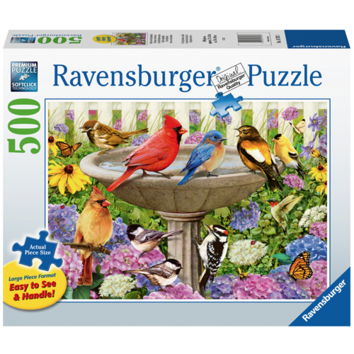  Ravensburger At the Birdbath - 500 XL pieces 