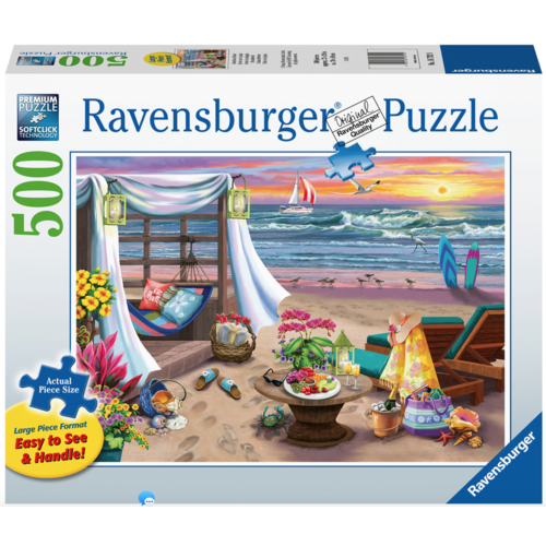  Ravensburger Soirée sur la plage - 500 pièces XL 