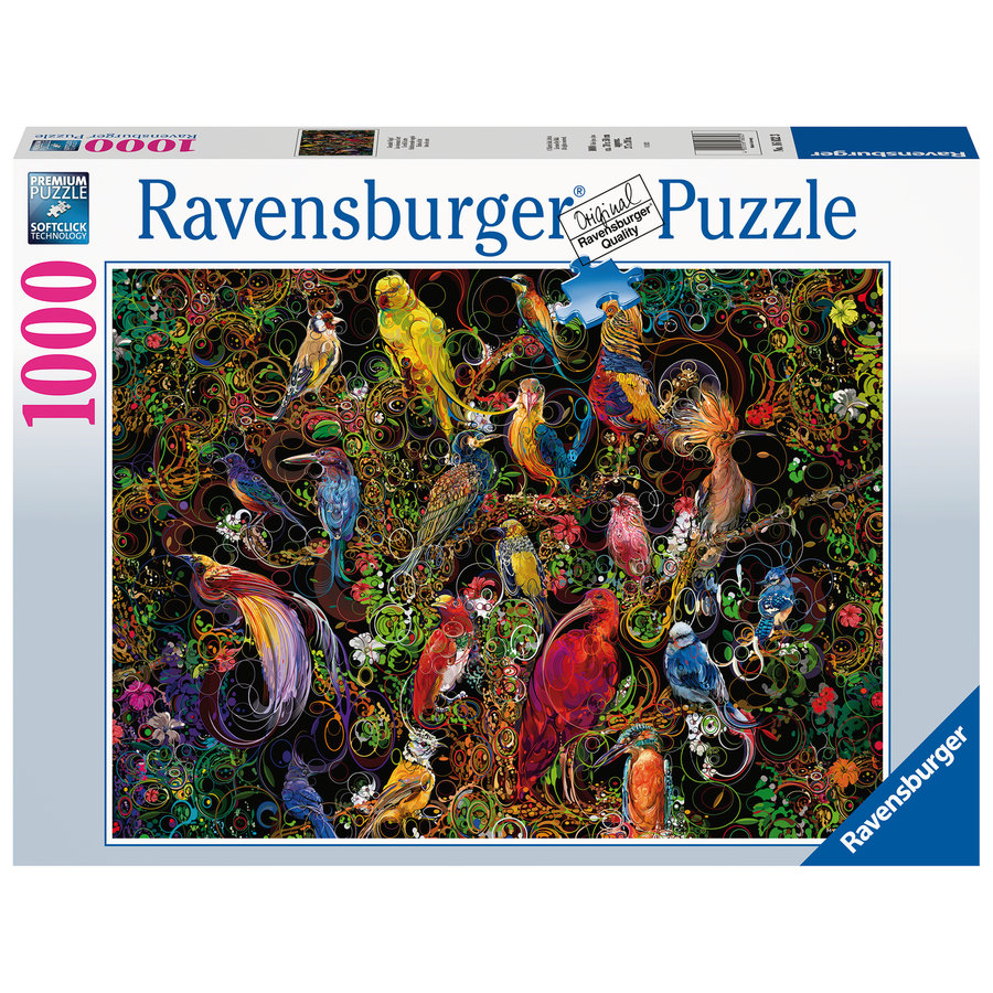 Birds of Art - puzzle of 1000 pieces-2