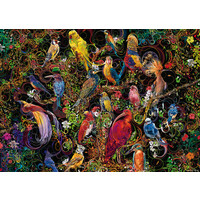 thumb-Kunstige vogels - puzzel van 1000 stukjes-1