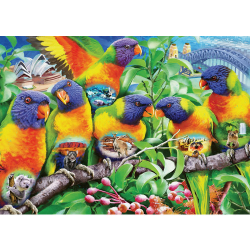  Ravensburger Le pays des loriquets - 1000 pièces 