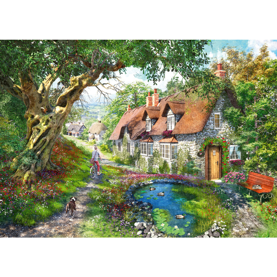 Flower Hill Lane - puzzle de 1000 pièces-2