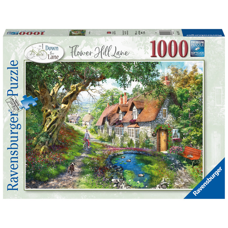Flower Hill Lane - puzzel van  1000 stukjes-1