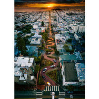 thumb-Lombard Street, San Francisco - puzzle de 1000 pièces-1