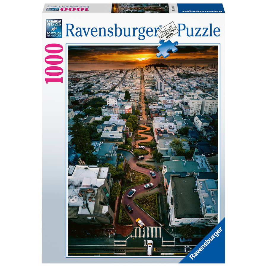 Lombard Street, San Francisco - puzzle de 1000 pièces-2