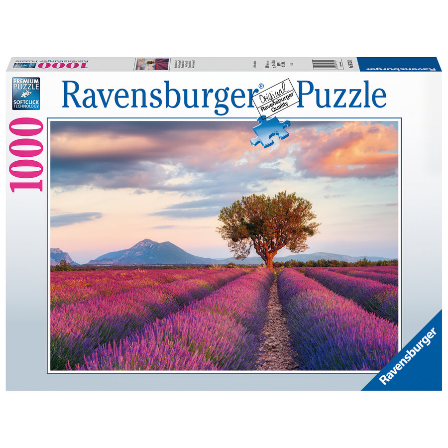 Lavender fields - puzzle of 1000 pieces-1