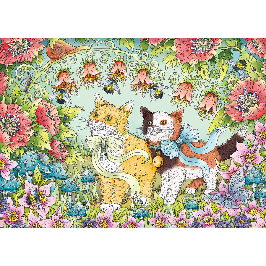 Jolis chatons - puzzle de 1000 pièces-2