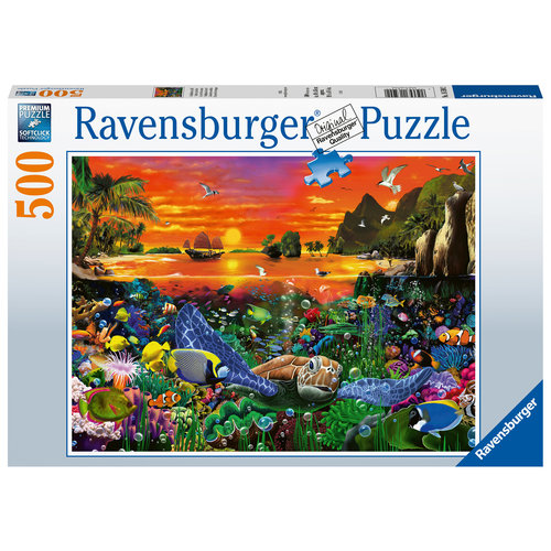  Ravensburger Schildpad in the rif - 500 stukjes 