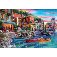 thumb-Sunset in Como  - jigsaw puzzle of 3000 pieces-1