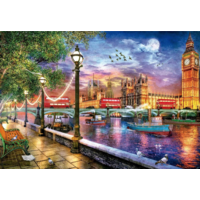 thumb-Londres au coucher du soleil - puzzle de 2000 pièces-2