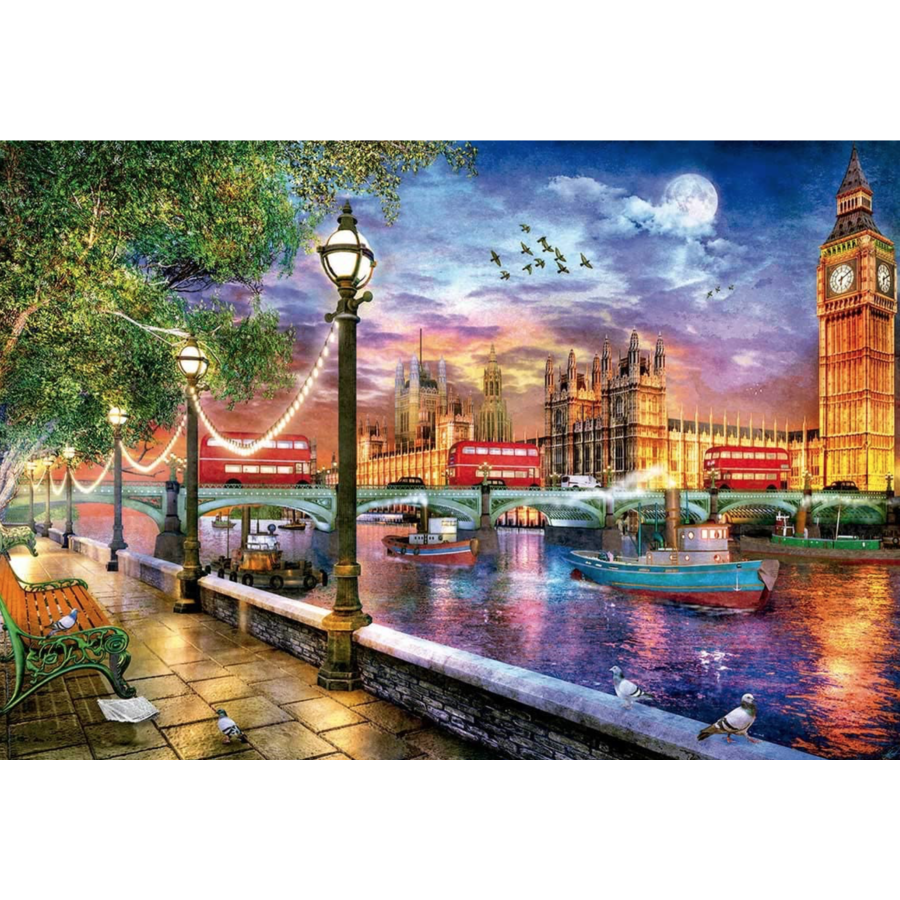 London at sunset - jigsaw puzzle of 2000 pieces-2