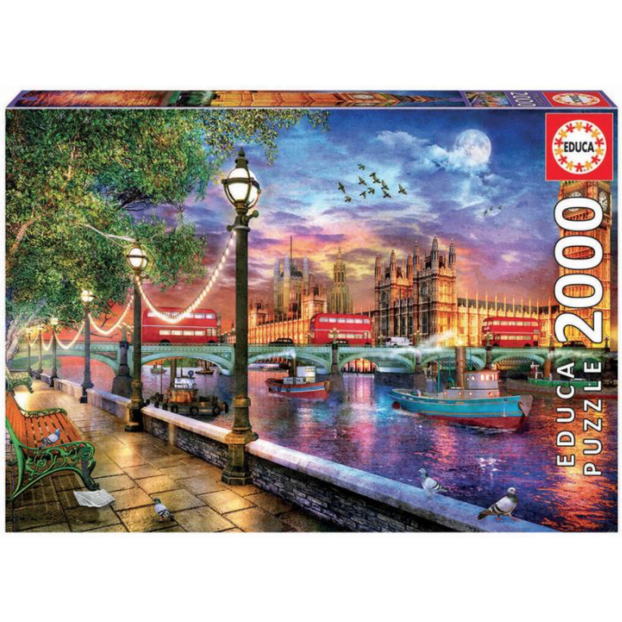 London at sunset - jigsaw puzzle of 2000 pieces-1